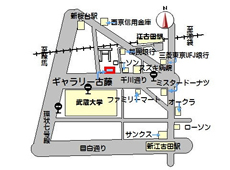 ３駅からの地図